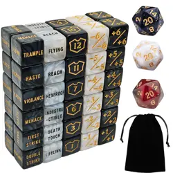 63 PCS MTG Counter Dice Set - AbilityKeyword Counters, -1/+1 Life Counter, Shiel - Image 1