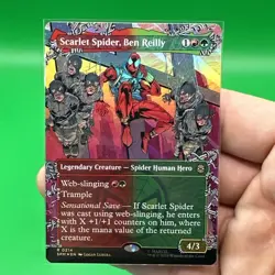 MTG - Scarlet Spider, Ben Reilly (Borderless) Marvel's Spider-Man Foil NM 0214 - Image 3