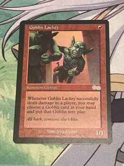 Goblin Lackey - #190 Regular - Urza's Saga - Mtg - NM - Image 1