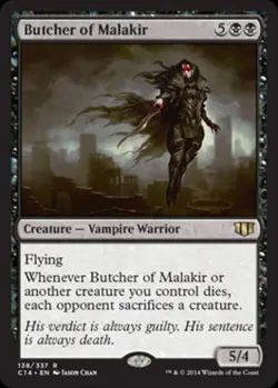 Butcher of Malakir - Light Play MTG Commander 2014 Edition - Image 1