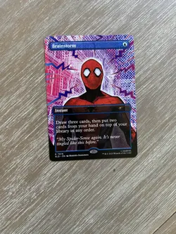 🔮 MTG: Brainstorm (7019) *Non-Foil* Secret Lair: Spider-Man Bonus Card MT/NM - Image 1