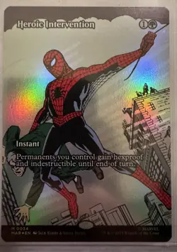 Magic MTG Spider-Man Heroic Intervention 0034 Borderless Mythic Foil Eternal - Image 2