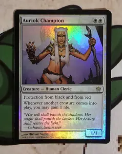 X 1 Auriok Champion NM-M Fifth Dawn MTG Magic The Gathering - Image 1