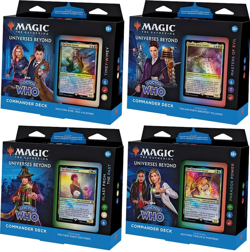 Set of 4 - 1 of Each Doctor Who Commander Decks MTG Universes Beyond Sealed NIB 195166228822 - Image 1