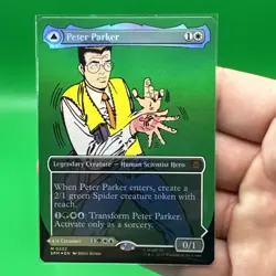 Peter Parker (0232) (Borderless, Foil) Spider-Man Magic MTG NM - Image 3