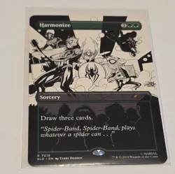 MTG Spider-Man HARMONIZE 7018 SECRET LAIR DROP NONFOIL RARE Hit - Image 1