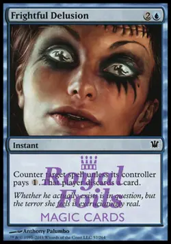 Frightful Delusion 4x FOIL ISD MTG Innistrad Common MINT blue - Image 1