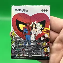 [FOIL] MTG Marvel Spider-Man 0007 Wedding Ring Borderless Mythic - Image 3