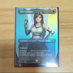 MTG Tifa Lockhart (Borderless Foil) Final Fantasy 0391 FFVII FF7 NM - Image 1