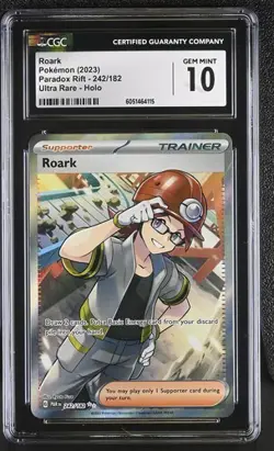 CGC 10 ROARK 242 PARADOX RIFT ULTRA RARE SCARLET & VIOLET POKEMON GEM MINT - Image 1