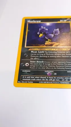 Murkrow 24/111 Pokemon TCG Neo Genesis Regular Rare WOTC (Moderate Play) MP - Image 5