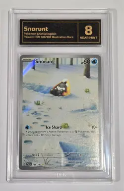 Pokemon Slab: Snorunt - 188/182 - PAR - Graded TCG Near Mint 8 - Image 1