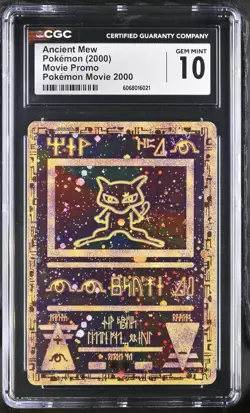 CGC 10 - Ancient Mew Pokemon Movie 2000 Promo Reverse Holo WOTC Vintage Gem Mint - Image 1