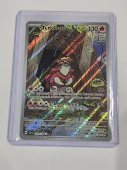 Turtonator 146/142 Stellar Crown Full Art Holo Pokemon Card NM Condition - Image 3