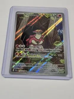 Turtonator 146/142 Stellar Crown Full Art Holo Pokemon Card NM Condition - Image 4