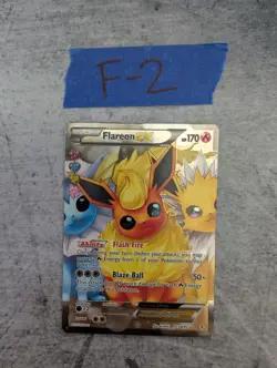 Pokemon TCG Flareon EX Ultra Rare Card RC28/RC32 Generations Radiant Collection - Image 1