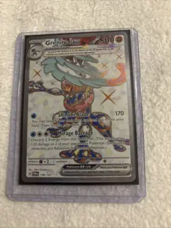 Pokemon TCG Greninja EX Holo Card Twilight Masquerade Ultra Rare 198/167 - Image 1