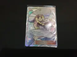 Lillie 147/149 Full Art Trainer Ultra Rare Pokemon Card TCG Sun and Moon Base NM - Image 1