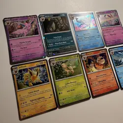 Pokemon TCG Prismatic Evolutions Costco Mini Tin Cosmos Promo Cards Set Of 8 NM - Image 2
