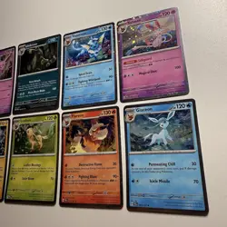 Pokemon TCG Prismatic Evolutions Costco Mini Tin Cosmos Promo Cards Set Of 8 NM - Image 3