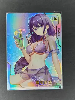 Raiden Ei Genshin UR 20 Senpai Goddess Haven Waifu Card Girl Holo Doujin Anime - Image 1