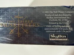 1993 SKYBOX DISNEY'S THE THREE MUSKETEERS TRADING CARDS FACTORY SEALED BOX 820650851940 - Image 3