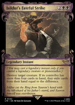 Isildur's Fateful Strike - Silver Foil Showcase LTR NM MTG - Image 1