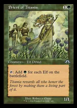 Priest of Titania - Foil Retro Frame MH3 NM MTG - Image 1