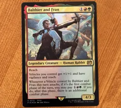 Balthier and Fran [Prerelease] R 0213, NM Foil Promo, MTG Final Fantasy XII FIN - Image 1