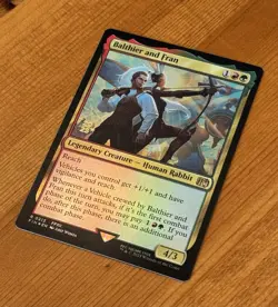 Balthier and Fran [Prerelease] R 0213, NM Foil Promo, MTG Final Fantasy XII FIN - Image 2