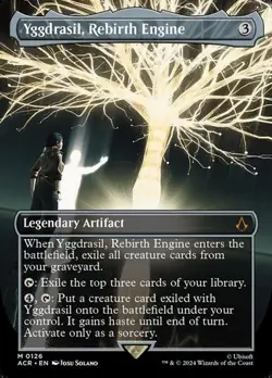 Yggdrasil, Rebirth Engine - Foil Extended Art Assassin's Creed NM MTG - Image 1