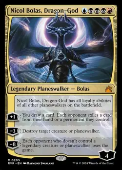 Nicol Bolas, Dragon-God - Foil RVR LP MTG - Image 1