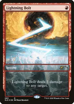 Lightning Bolt (#83) - Foil Secret Lair LP MTG - Image 1