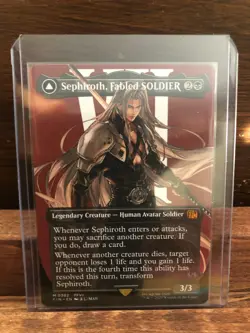 Sephiroth, Fabled SOLDIER (0382) (Borderless) Final Fantasy Regular MTG (NM) - Image 4