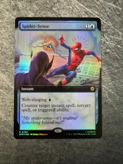 Spider-Sense (Extended Art) Marvel's Spider-Man Foil NM - MTG - Image 1