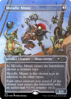 Metallic Mimic - Foil Extended Art Secret Lair LP MTG - Image 1