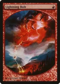 Lightning Bolt - Foil Promo Magic Player Rewards LP MTG - Image 1