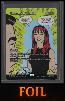 MTG Marvel's Spider-Man #29 Unexpected Windfall Borderless Foil - Image 1