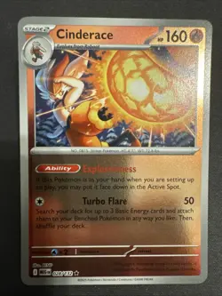 Cinderace 028/132 - Holo Rare - Pokemon TCG: Mega Evolution - NM - Image 1