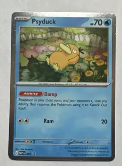 Pokemon TCG Psyduck MEP 007 Mega Evolution Pokemon Blister Promo - Image 1