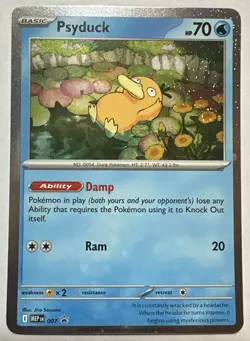 Pokemon TCG Psyduck MEP 007 Mega Evolution Pokemon Blister Promo - Image 3