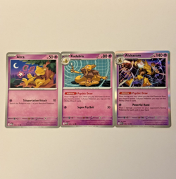 Pokemon TCG - Alakazam 56/132 Holo / Kadabra / Abra - Mega Evolution - Bundle - Image 1