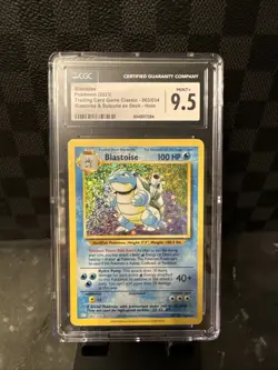 2023 POKEMON TCG CLASSIC - BLASTOISE & SUICUNE EX DECK HOLO #3 BLASTOISE CGC 9.5 - Image 1