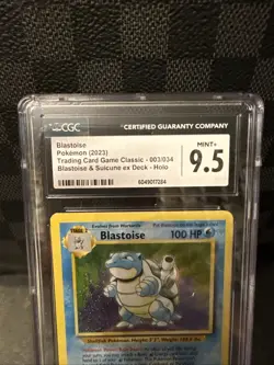 2023 POKEMON TCG CLASSIC - BLASTOISE & SUICUNE EX DECK HOLO #3 BLASTOISE CGC 9.5 - Image 2