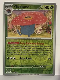Vileplume Reverse Holo 045/165 SV: Scarlet & Violet 151 NM Pokemon Fast Ship - Image 1