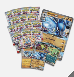 2x Pokemon TCG Prismatic Evolutions Lucario Ex + Tyranitar Ex Premium Collection - Image 3