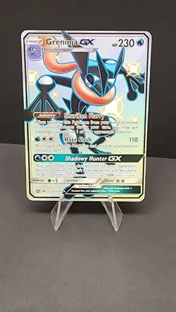 2019 Pokemon Sun & Moon Hidden Fates Greninja #SV56/SV94 Holo GX - Image 1