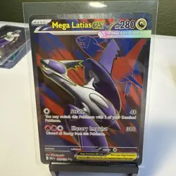 Pokemon Mega Evolution Mega Latias ex Full Art 163/132 NM In hand - English - Image 1