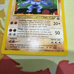 Pokemon 2000 Machamp Black Star Promo 43 - New - NM/MT (Never Played) - Image 2