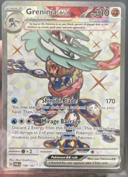 Pokemon TCG Twilight Masquerade #224/198 Greninja EX NM - Image 1